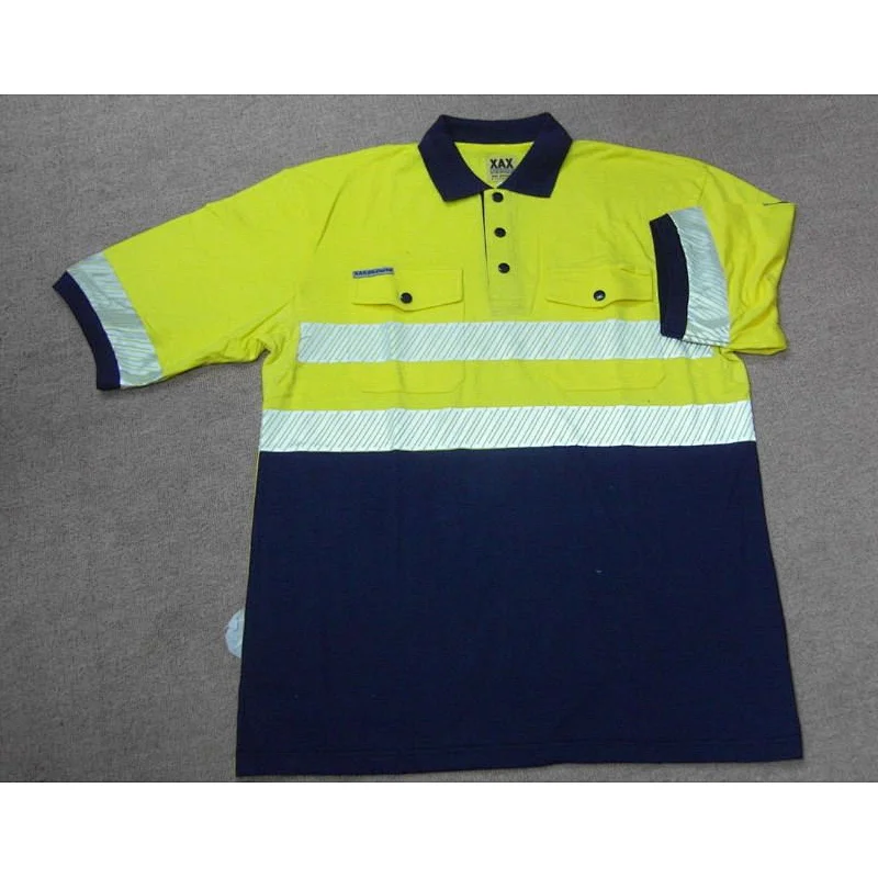reflective running vest 100%polyester plain dyed for workers