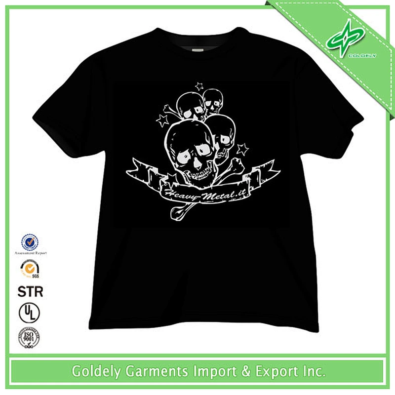 2014Men's Soft cotton Pure Black t shirt For advertisment