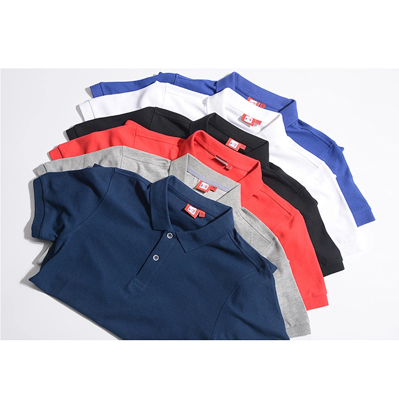 Plain pique material TC6040 cotton polyester men polo tshirts