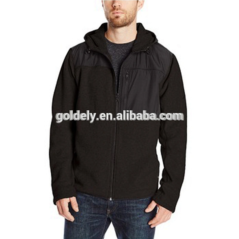black hoodie blank plain black hoodie wholesale cotton thick hoodie