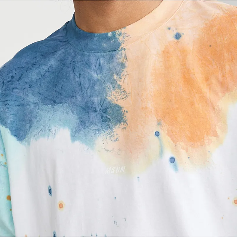 2020 Oversized 100% Cotton Wholesale Custom Private Label Mens Tie Dye T-Shirt