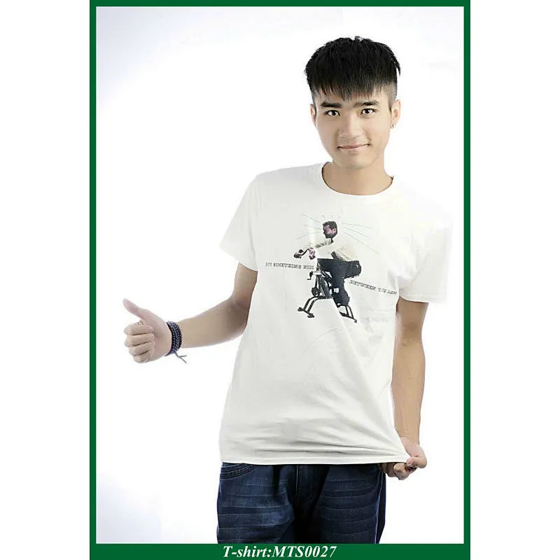 men's o-neck t shirt with free sample