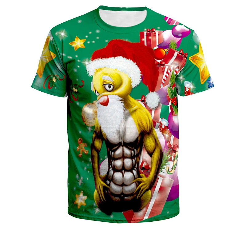 2020 spot Christmas Youth Short sleeve T-shirt
