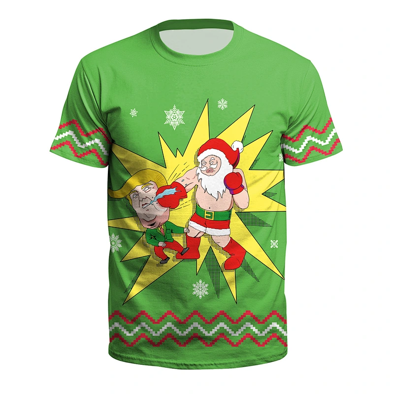 2020 spot Christmas Youth Short sleeve T-shirt