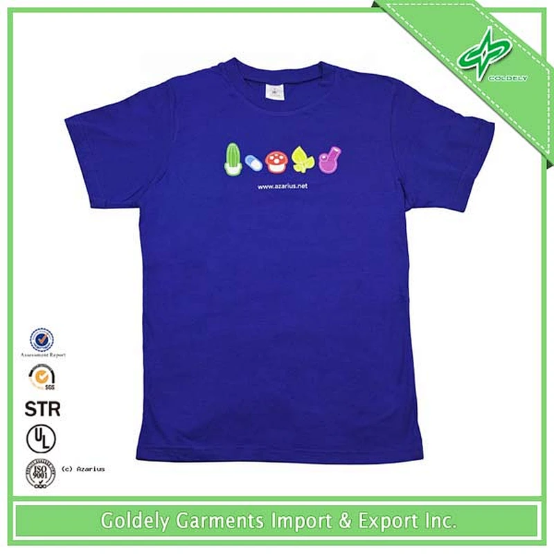 Korea Style Printed Cut And Sew T-shirt Custom