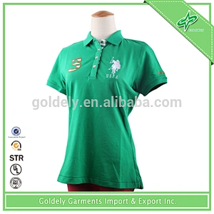 green polo shirt horse embroidery