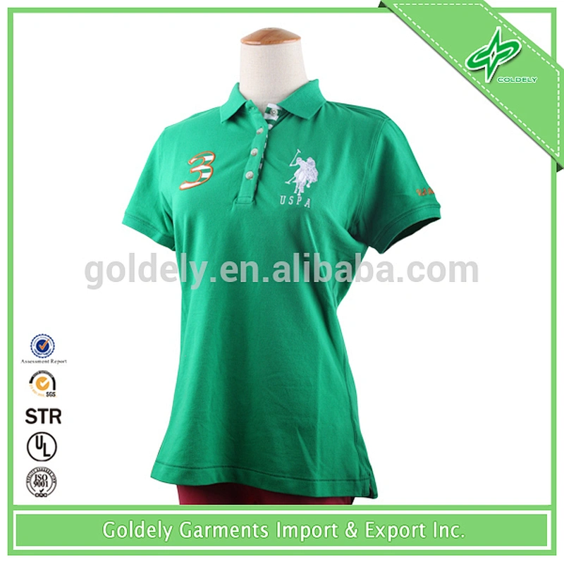 green polo shirt horse embroidery