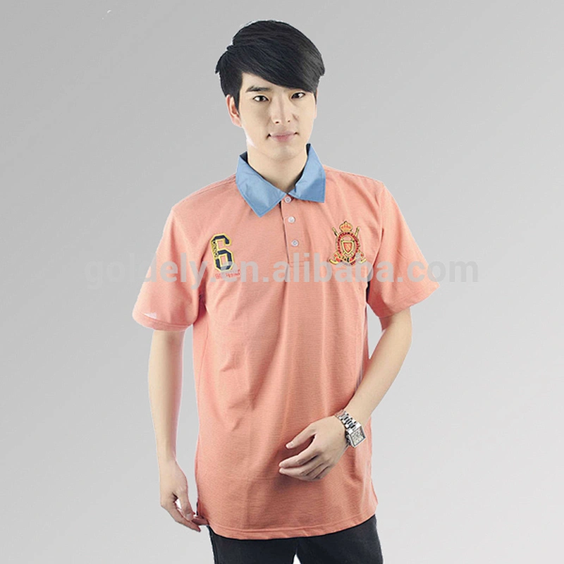 custom collar polo shirt with any color design for men