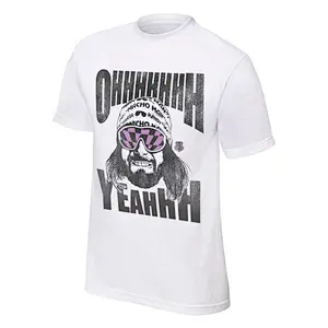 Fashionable Innovative Wholesale Rock Band T-shirt White 100% Cotton T-shirt With Fashion Logo Front