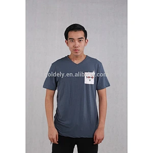 wholesale striped t-shirt in men short sleeve plain dyed