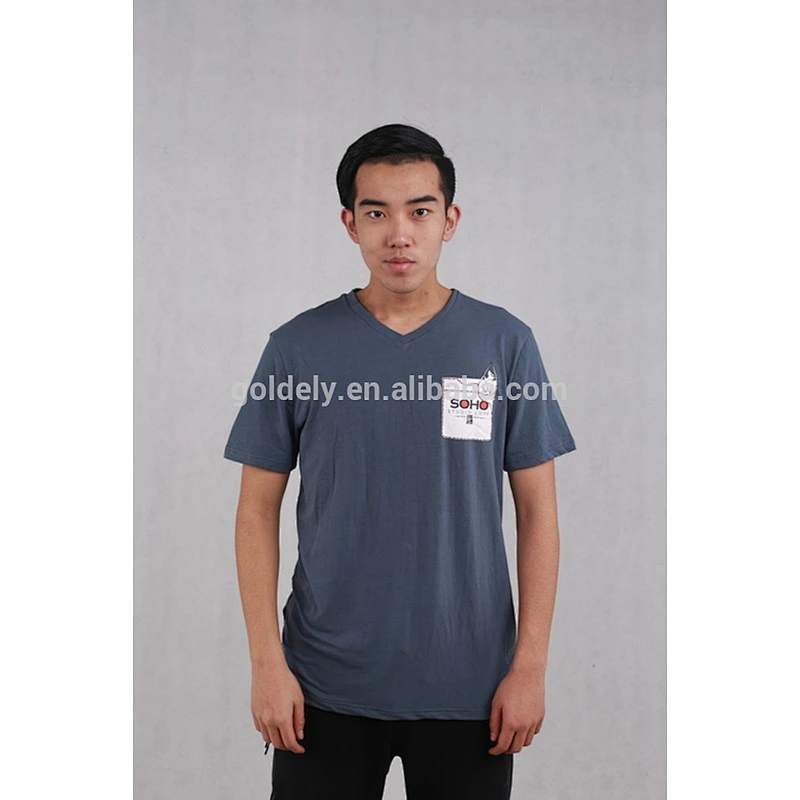 wholesale striped t-shirt in men short sleeve plain dyed