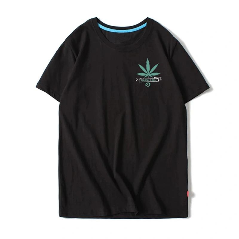 2019 100% cotton custom plain men T-shirt printing