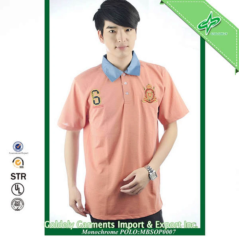 2014 High Quality Custom Polo Shirt Embroidery For Men