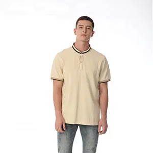 new style custom embroidered contrast collar polo shirt