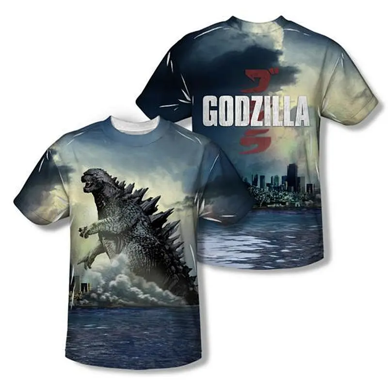 2014 New Design Men Dazzling Colors Amazing Style T-shirt Discharge Printing T-shirt