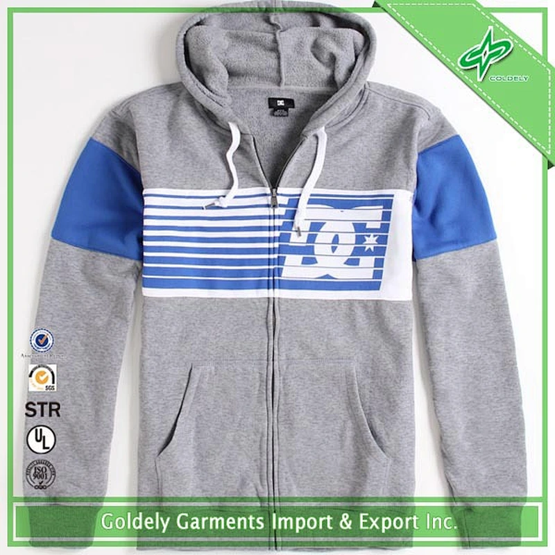 high quality custom striped hoodie for men