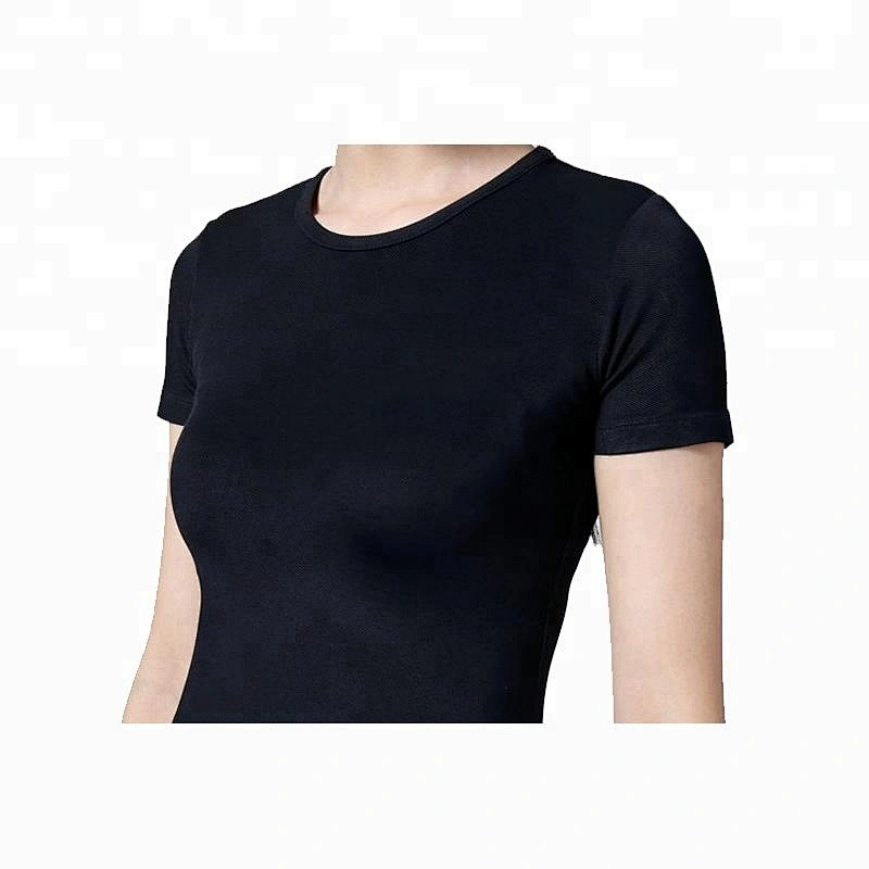 Fashion underwear slim T shirt black shirts for women made in Jiangxi