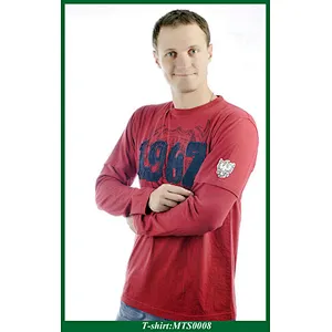 Men's long sleeve polo t shirt
