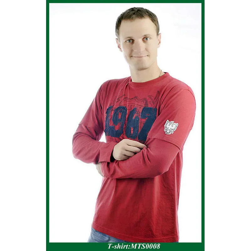 Men's long sleeve polo t shirt