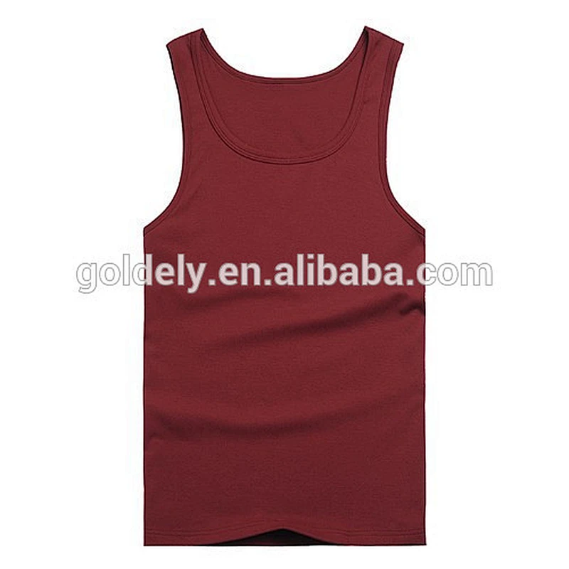 Slim Fit Men Tank Top, 100% Cotton tank top