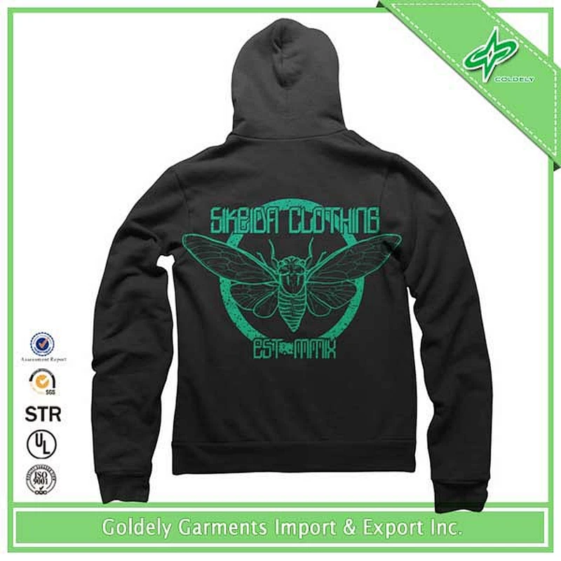 custom silk screen printed neon hoodies, long sleeve 100 cotton hoodie