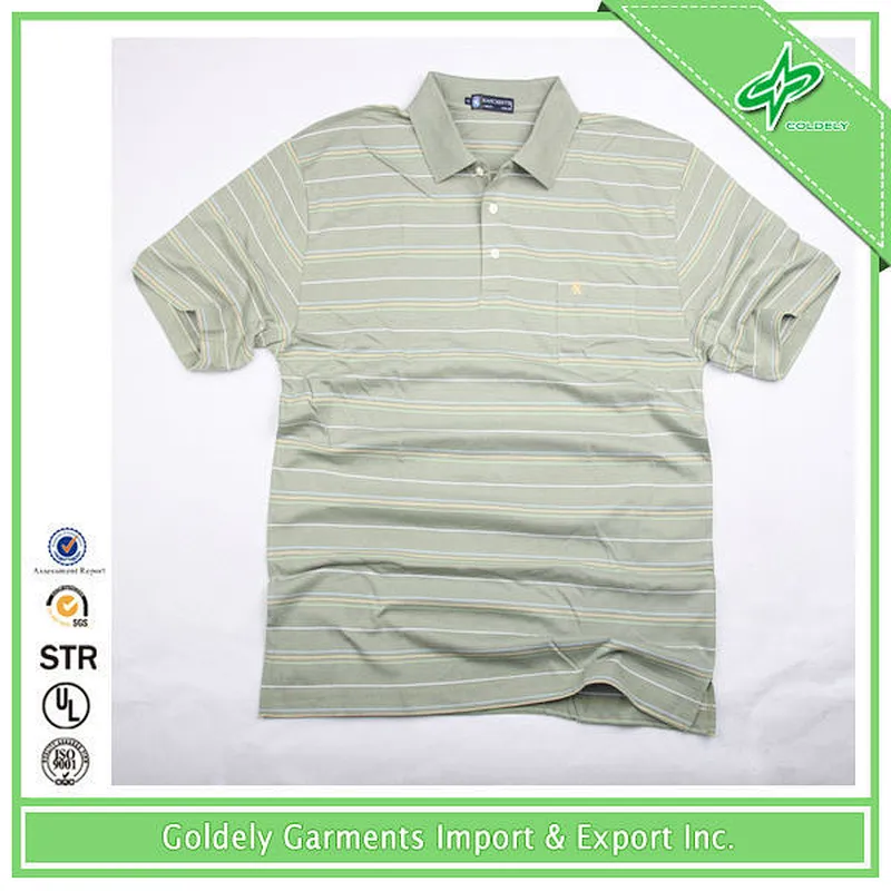 Fashion eco-friendly color combination sports polo shirt