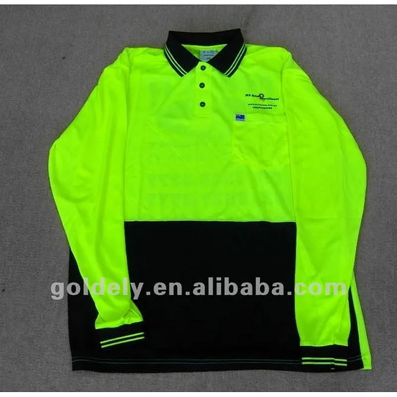 reflective running vest 100%polyester plain dyed for workers