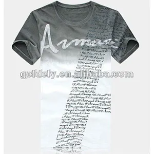 2016 OEM/ODM Grey 100% cotton Men T-Shirt hot selling high quality men T-shirt