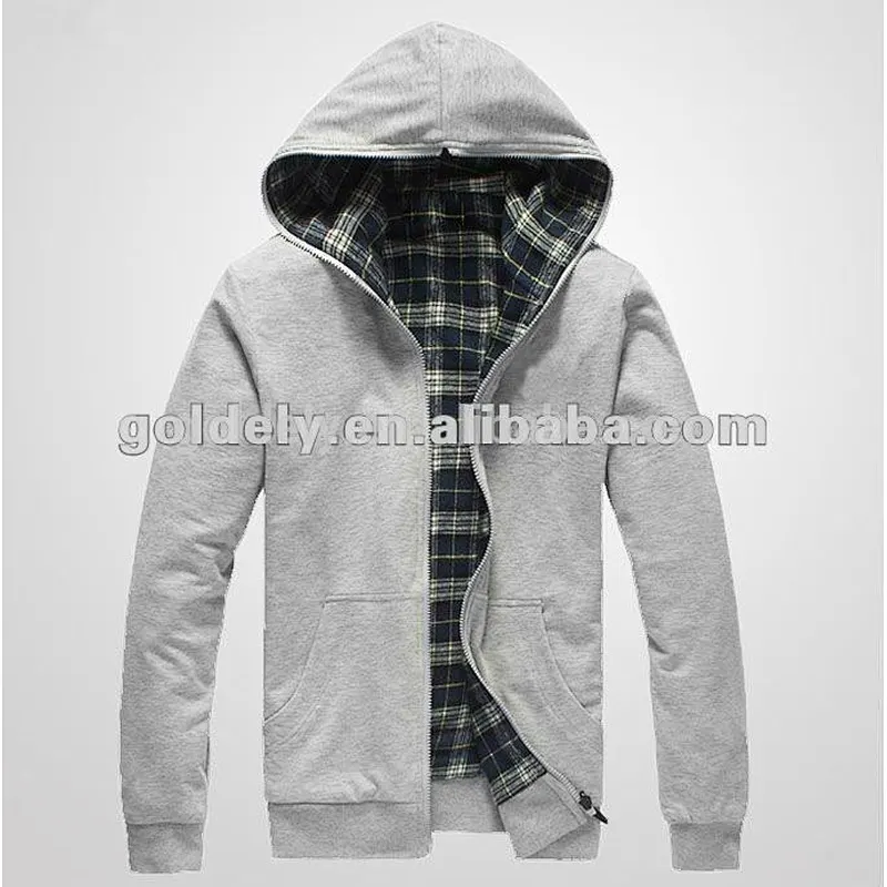 OEM new style plain zip hoodies