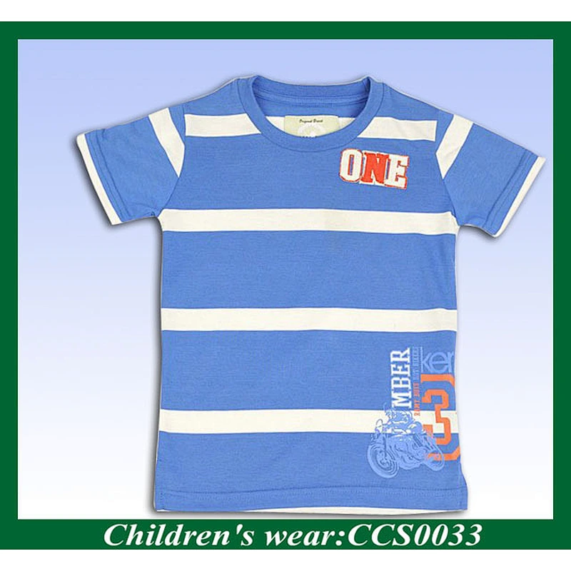 cotton fabric logo printed cheap custom kids t shirt