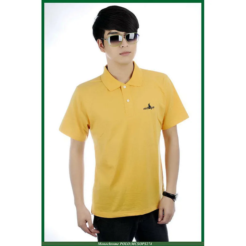 cheapest yellow solid men's t shirt with high quality