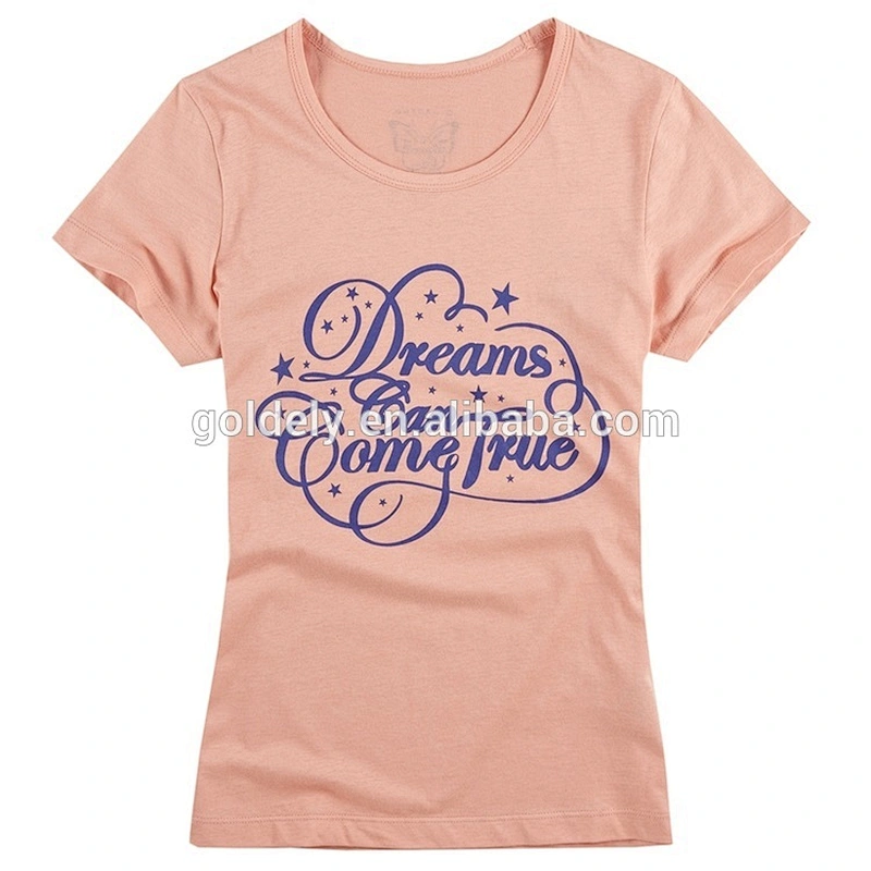 Fashion design new style cotton teen girl t shirt