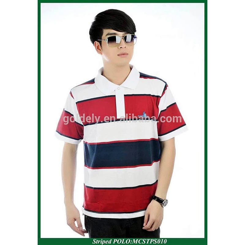 high quality sublimated polo shirt new design with two colors