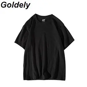 Short sleeve Pure cotton loose blank t shirt