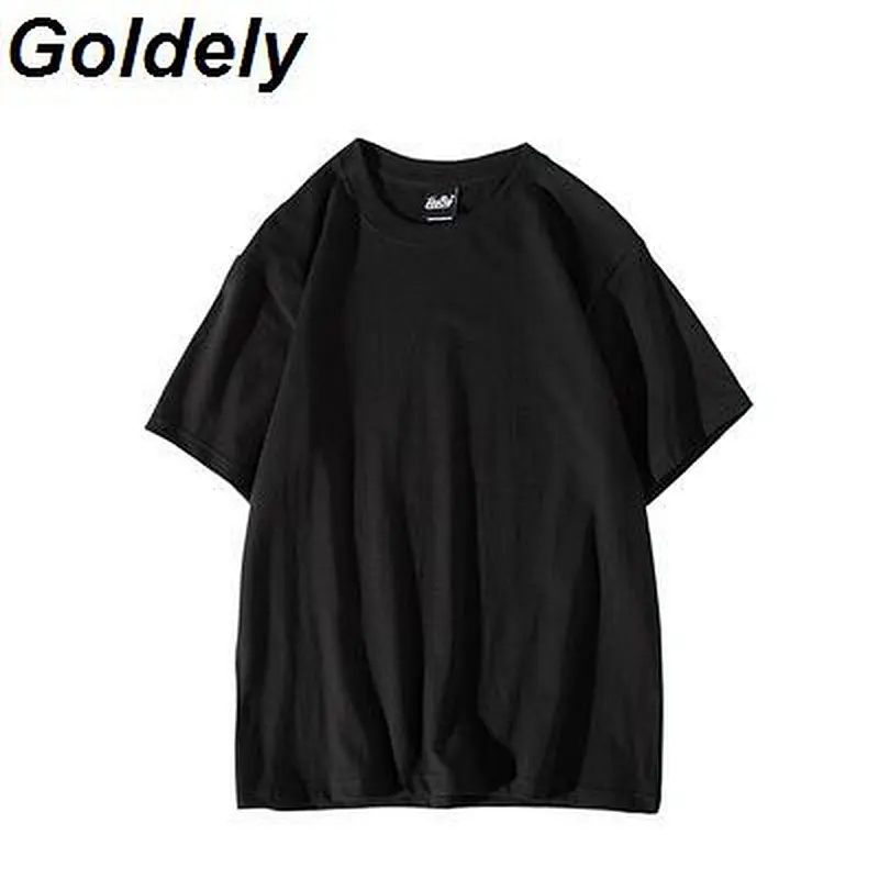Short sleeve Pure cotton loose blank t shirt