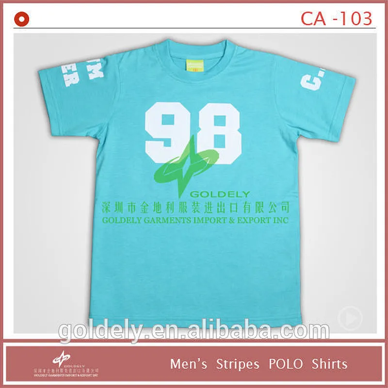 Hot sell fashion tee shirt for men with number prints