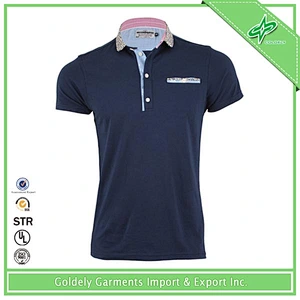 2014 High quality custom 95% cotton 5% spandex polo t-shirts