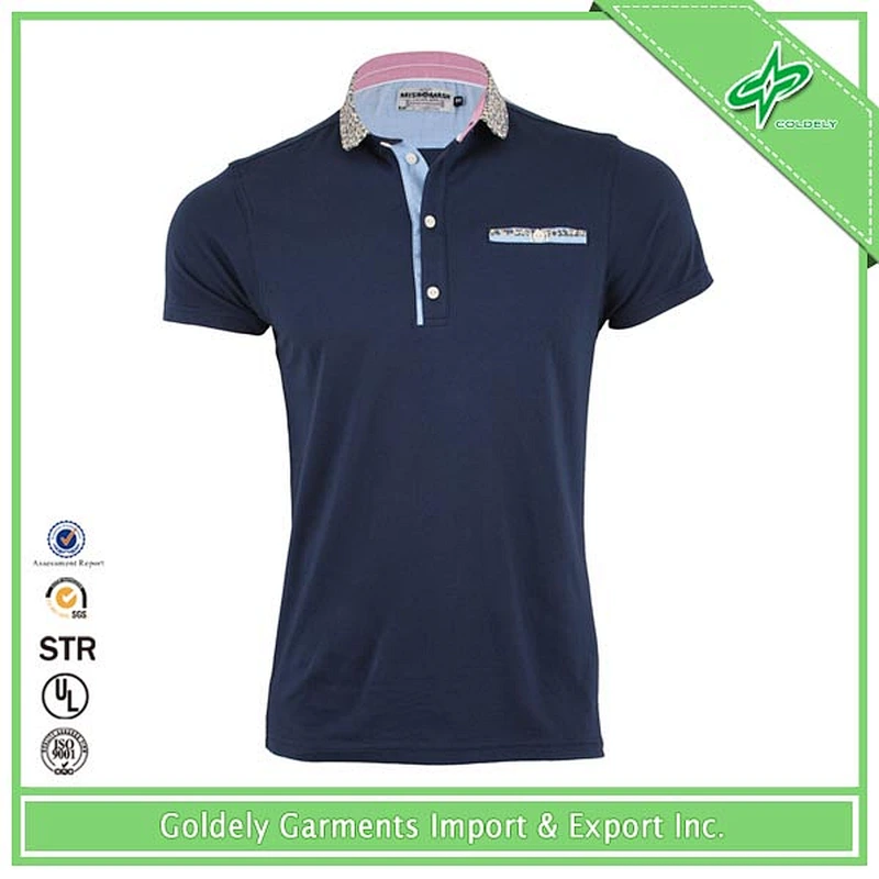 2014 High quality custom 95% cotton 5% spandex polo t-shirts