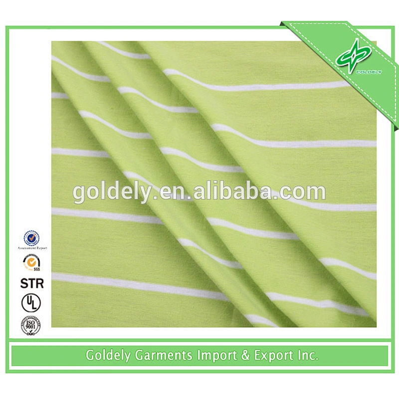 atuo stripe single jersey fabric for pajamas