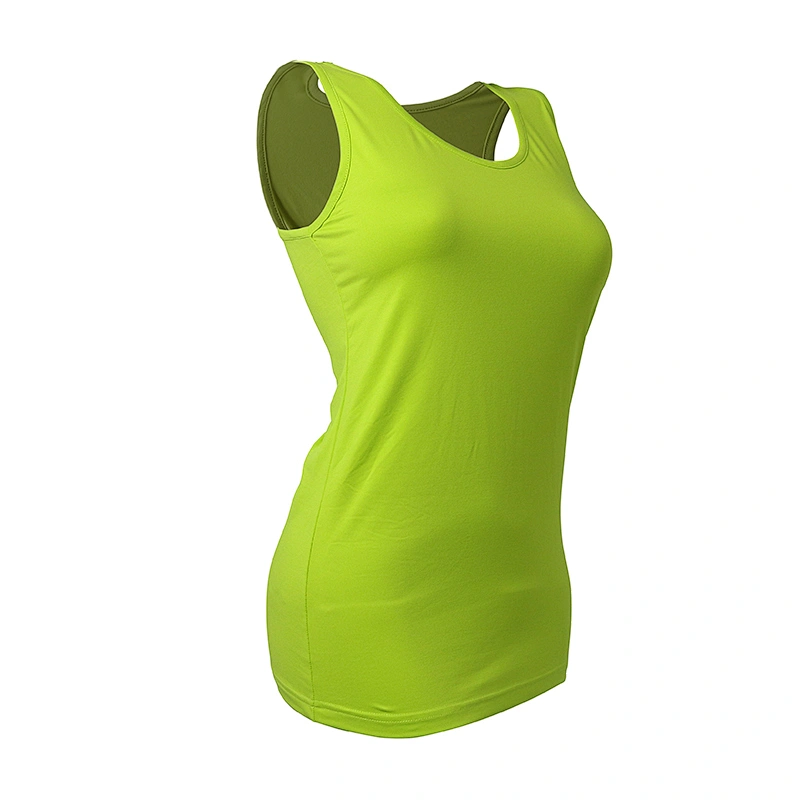 OEM color women bottom wear running sports gym singlet cotton spandex tank top
