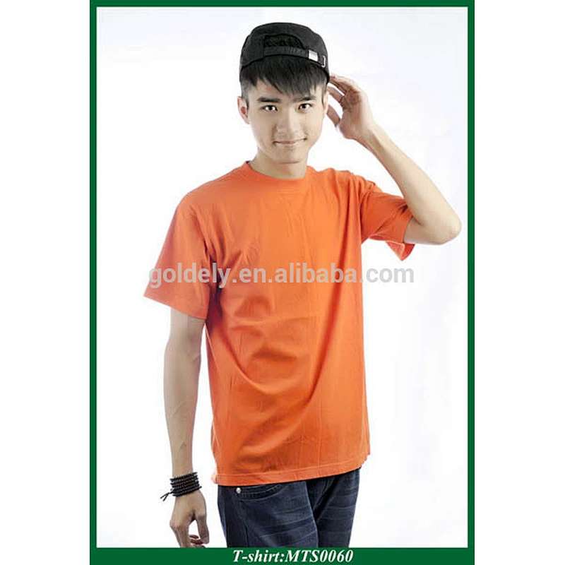 free sample solid blank fitted t-shirt 100% cotton t-shirt for promotion