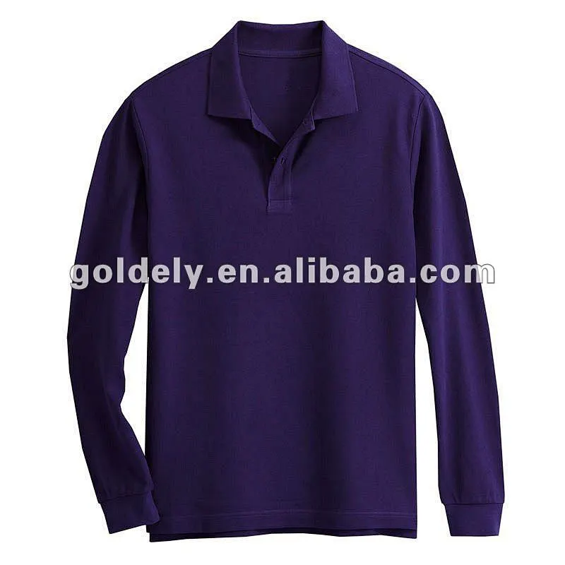 Hot sell polo shirts long sleeve