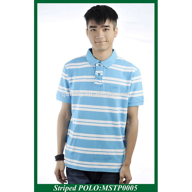 high qualit vertical striped polo shirts