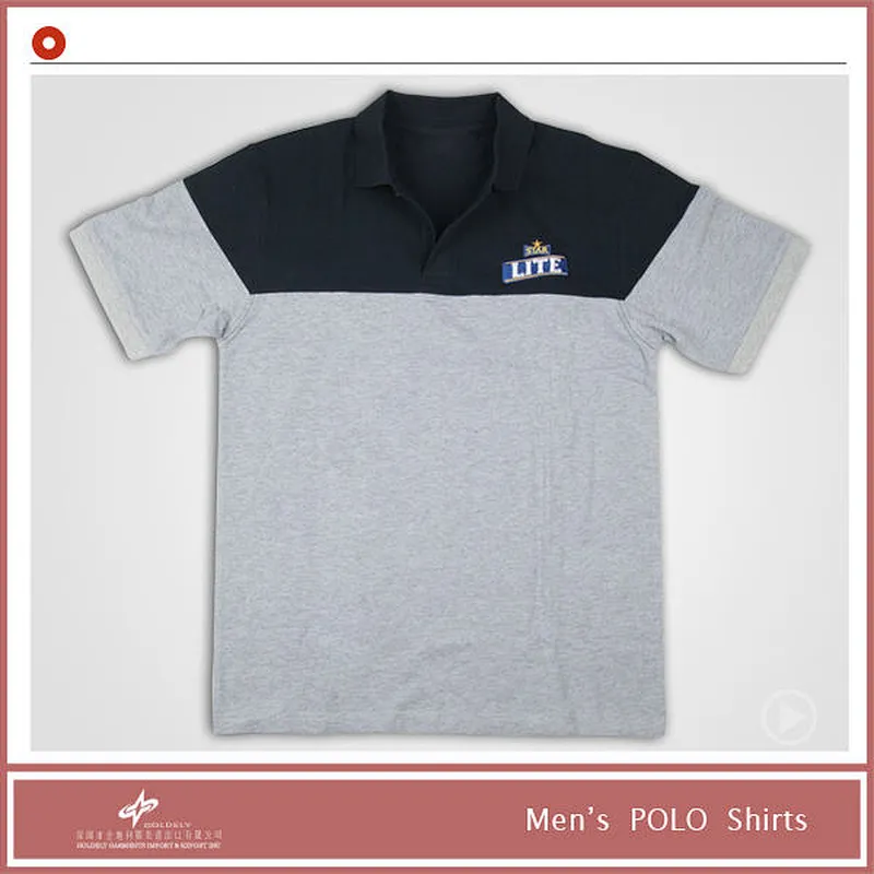 100% Cotton Custom Gray And Black Mixed Racing Polo Shirts With High Quality