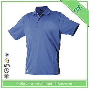 Fashion latest half sleeve double collar polo shirt