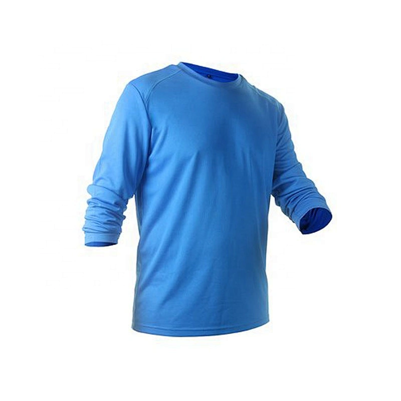 China factory price small MOQ polyester cotton jersey long sleeves sports gym running men's t shirts