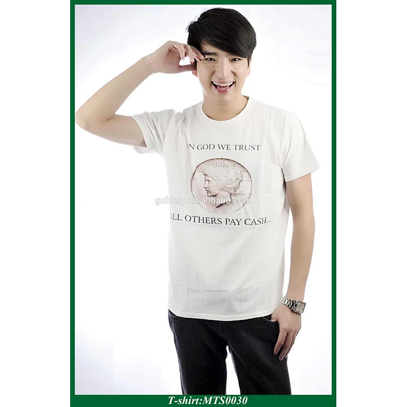 cheap custom cotton screen printing tshirt promotional