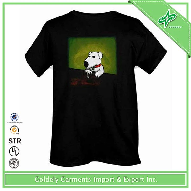 180GSM 2014 Summer Top Fashion Custom Led T-shirt Wholesale