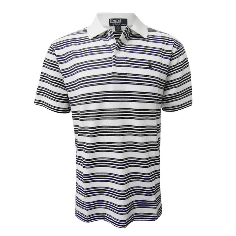 Yard dye stripe golf men's t shirt in 2013 summer