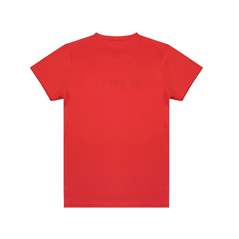 Multicolor cheap printing slogan logo eyelet 100% polyester sport gift t shirts